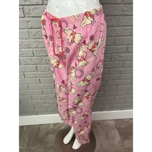 Disney Winnie The Pooh Women's Pink Lounge/ Pajama Pant Size M - Picture 3 of 7